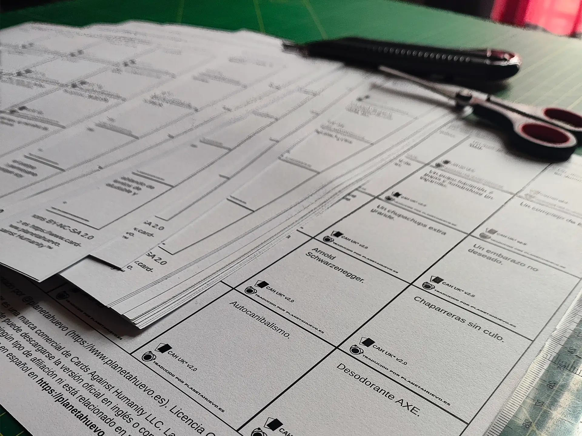 Cartas contra la Humanidad - Proceso Impresión Cartas Juego