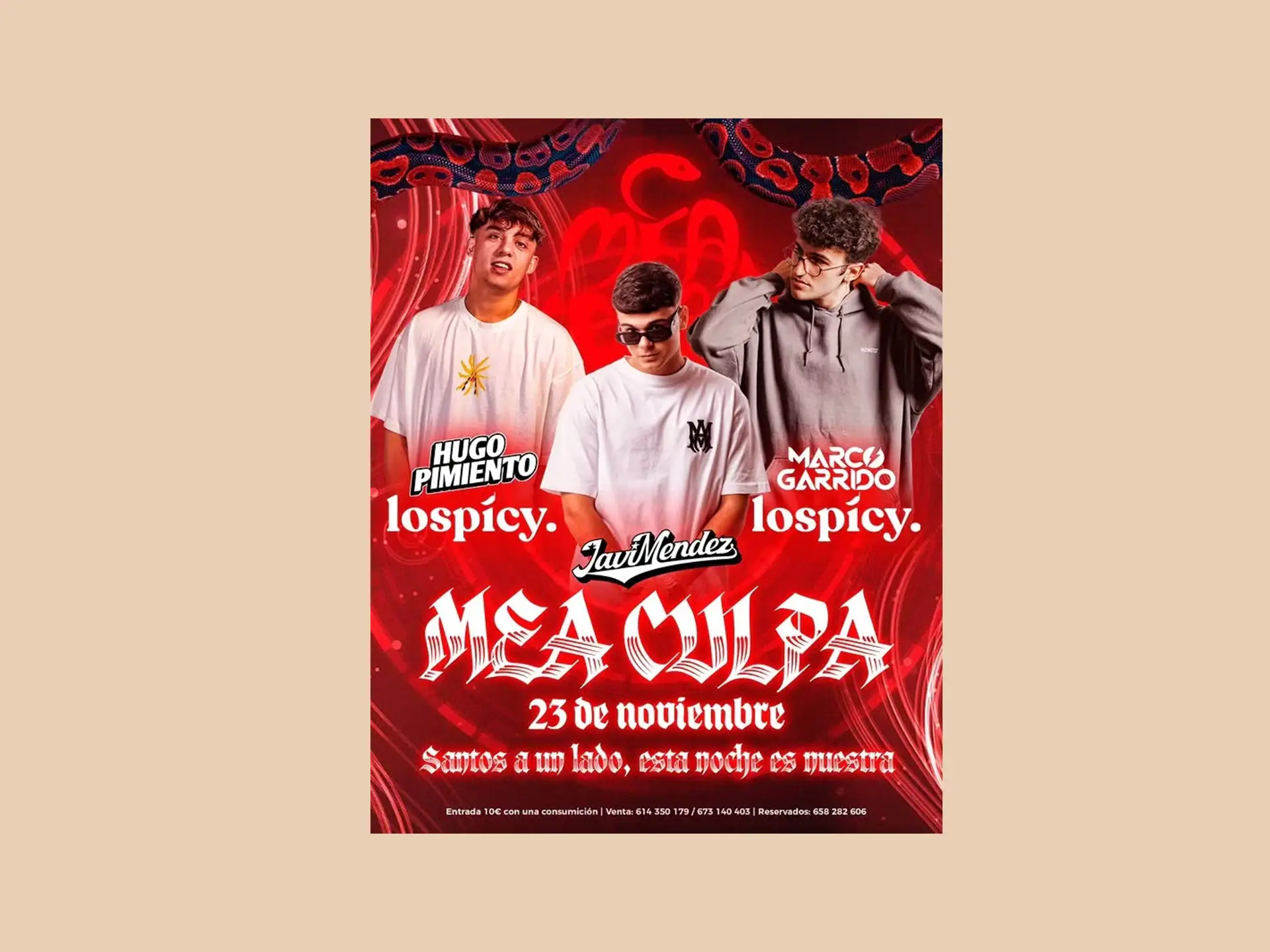 MEA CULPA - Póster Evento