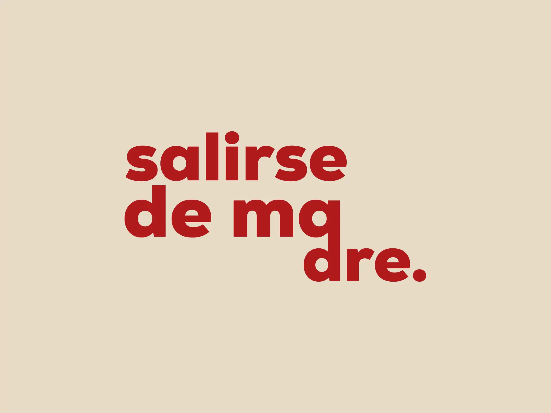 Logotipo Salirse de Madre