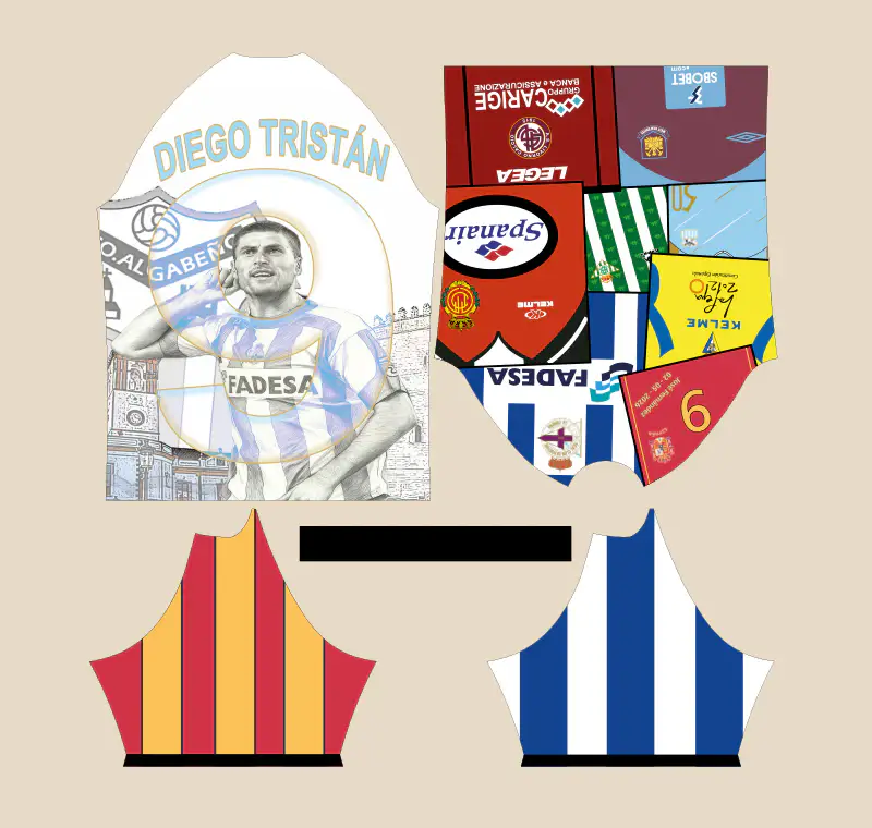 Camiseta Diego Tristan - Montaje en patrones