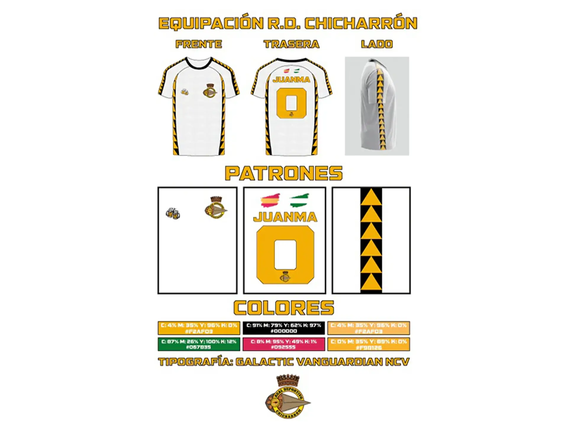 Real Deportivo Chicharrón - Equipación Segunda Temporada