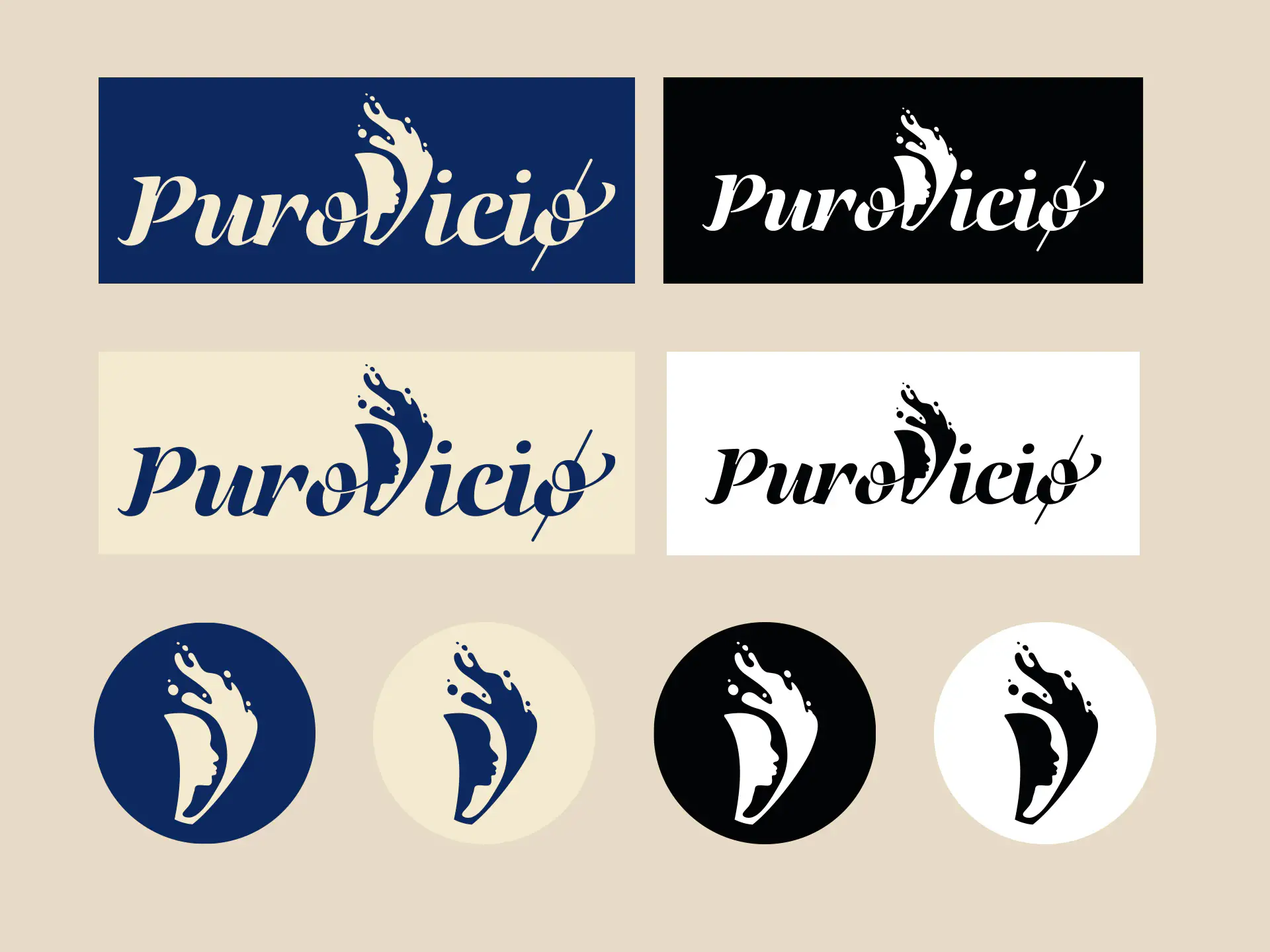 Puro Vicio - Logotipo y Variaciones